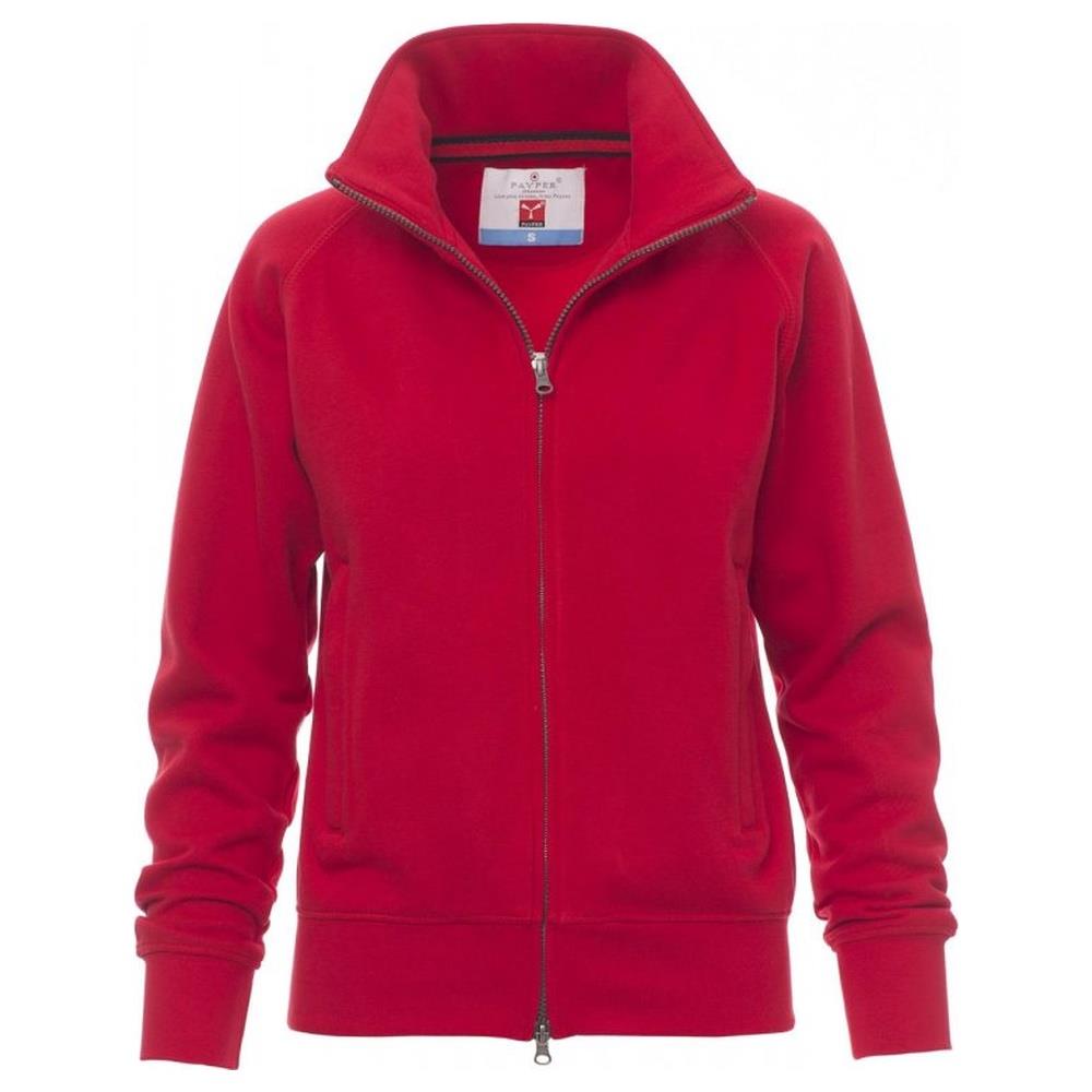 felpa donna zip intera payper panama+lady rosso xs