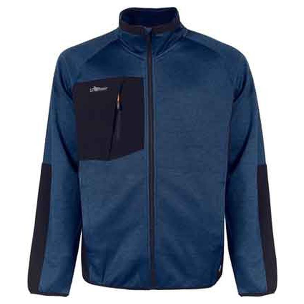 felpa full zip 'hull' blu upower