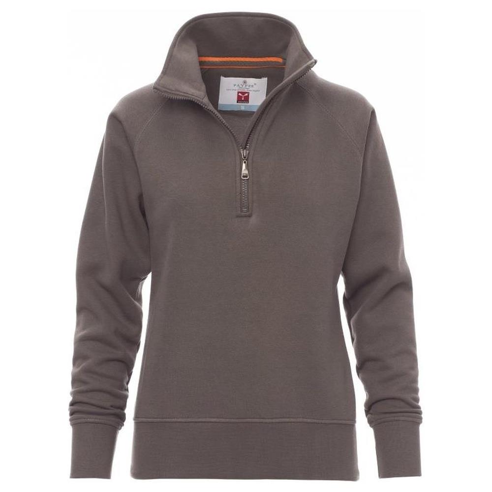 felpa mezza zip payper miami+ lady steel grey grigio smoke l