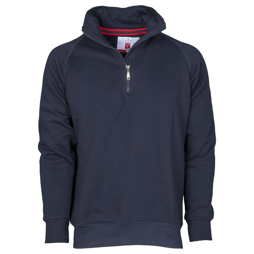 felpa payper miami+ mezza zip blu navy 2xl
