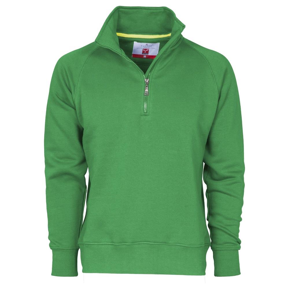 felpa payper miami+ mezza zip green s
