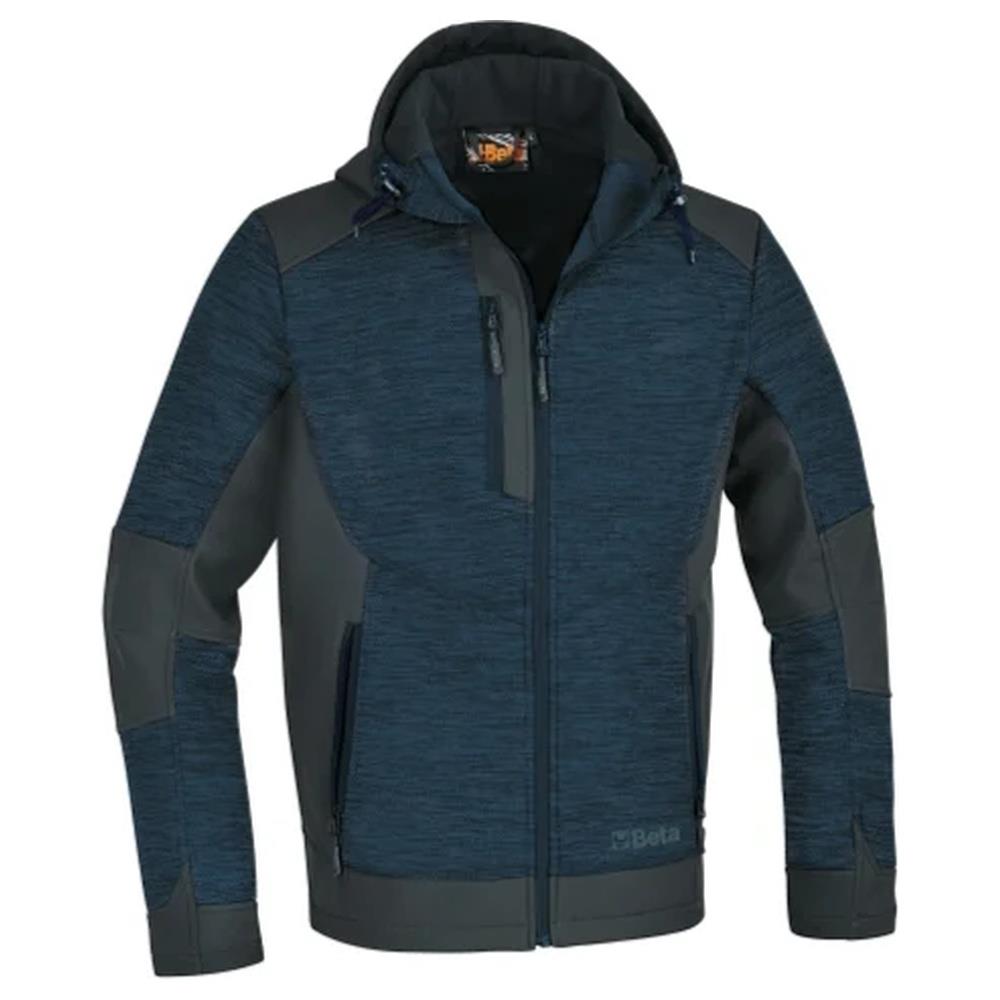 felpa tecnica in pile con inserti in tessuto softshell  beta 7637b
