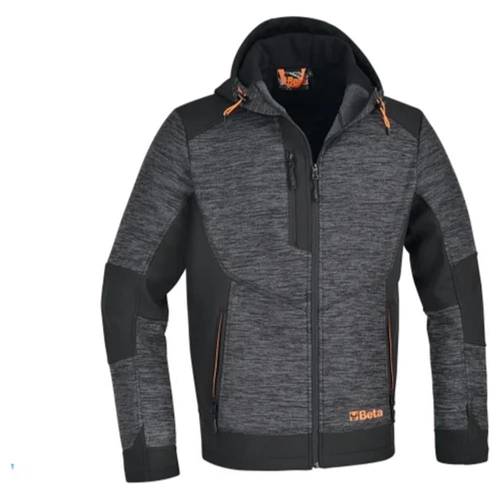 felpa tecnica in pile con inserti in tessuto softshell  beta 7637g
