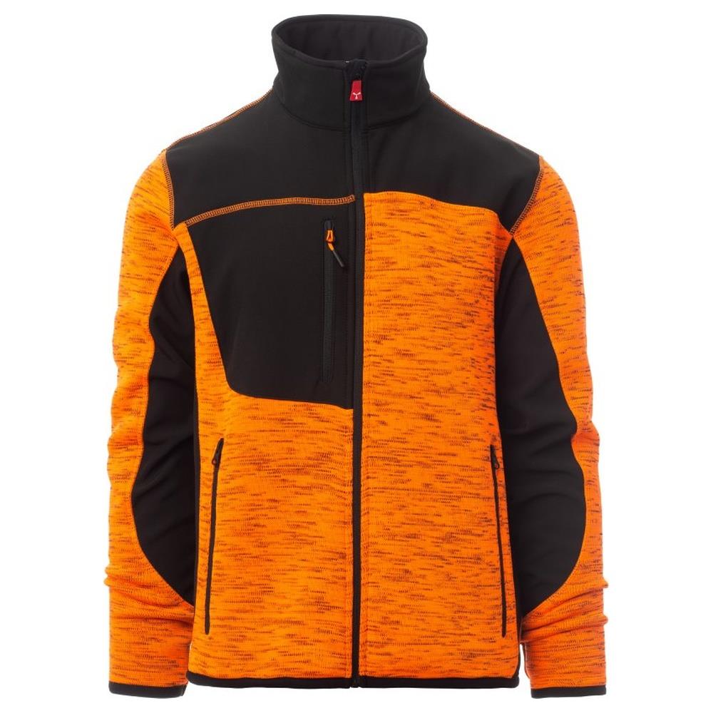 felpa tecniche payper travel arancione fluo/nero xs
