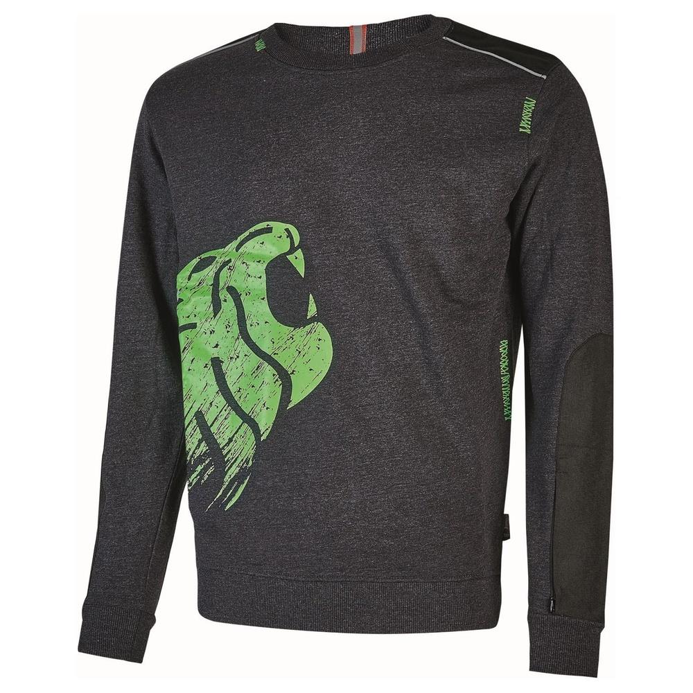 felpa u-power dike grey meteorite xl