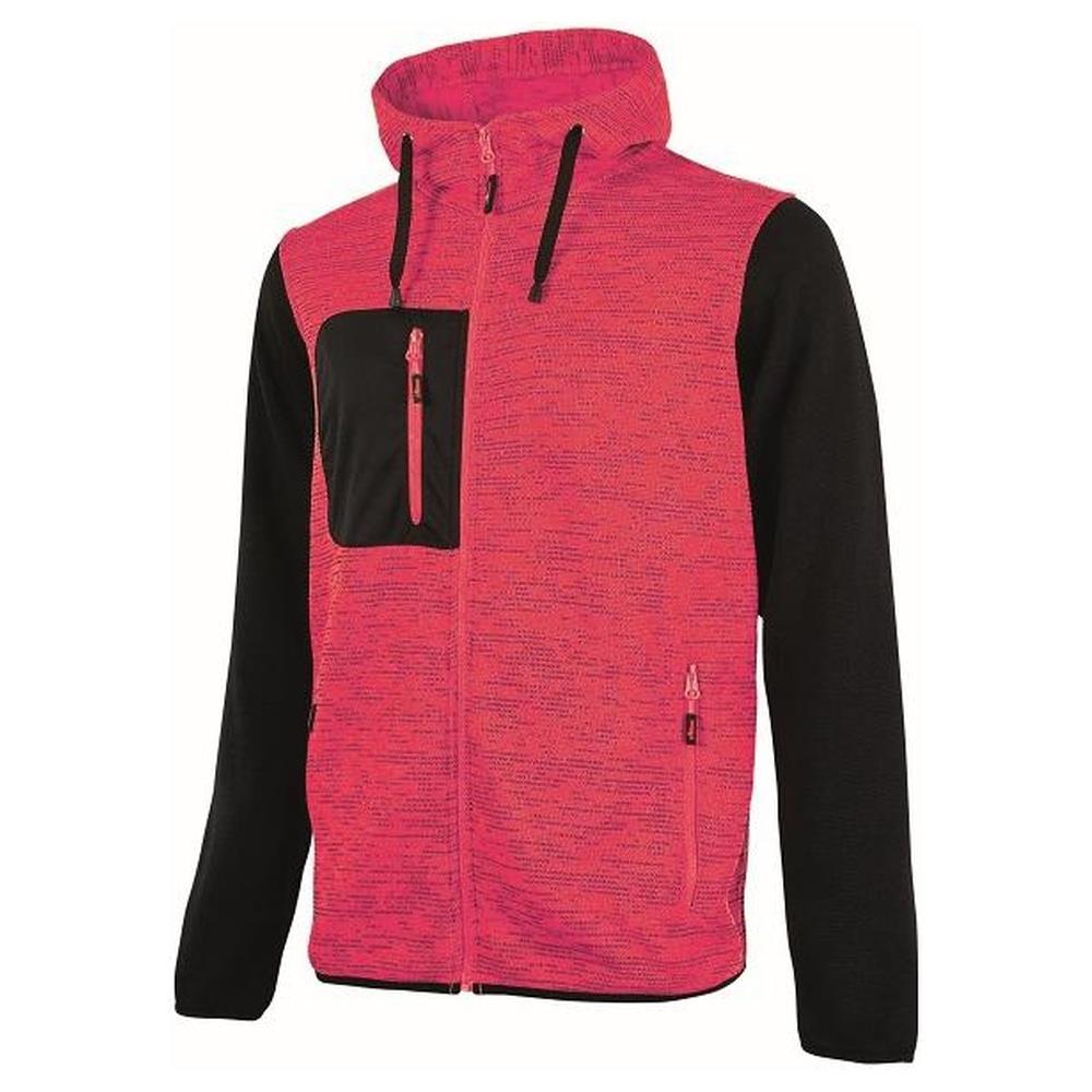 felpa u-power rainbow black/fucsia m