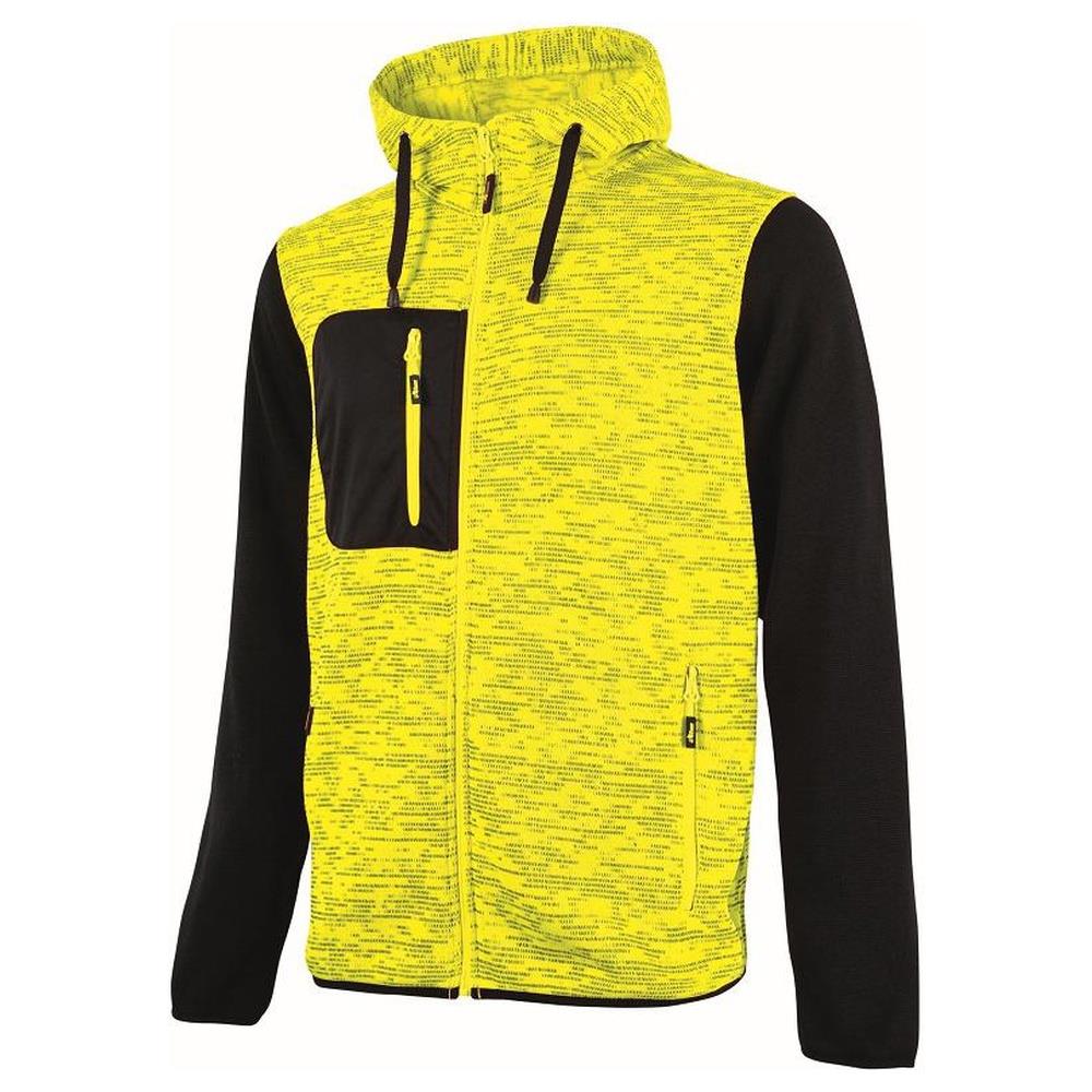 felpa u-power rainbow orange fluo 3xl