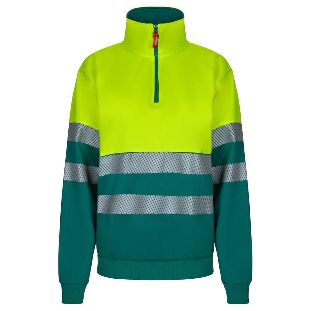 felpa velilla bicolor con mezza zip bande se cod 305703