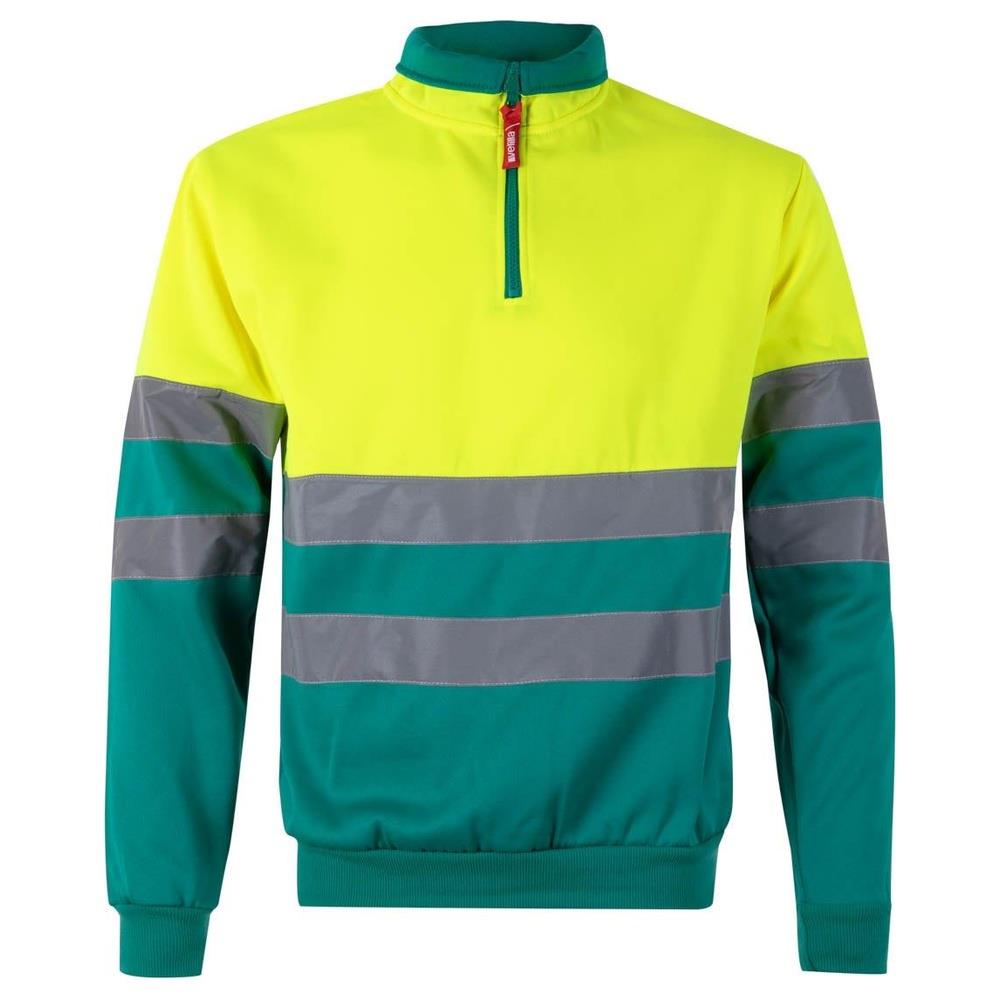 felpa velilla bicolor con mezza zip cod 305701