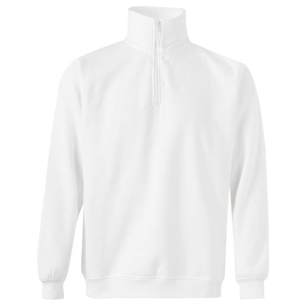 felpa velilla con mezza zip cod 105702 bianco xs
