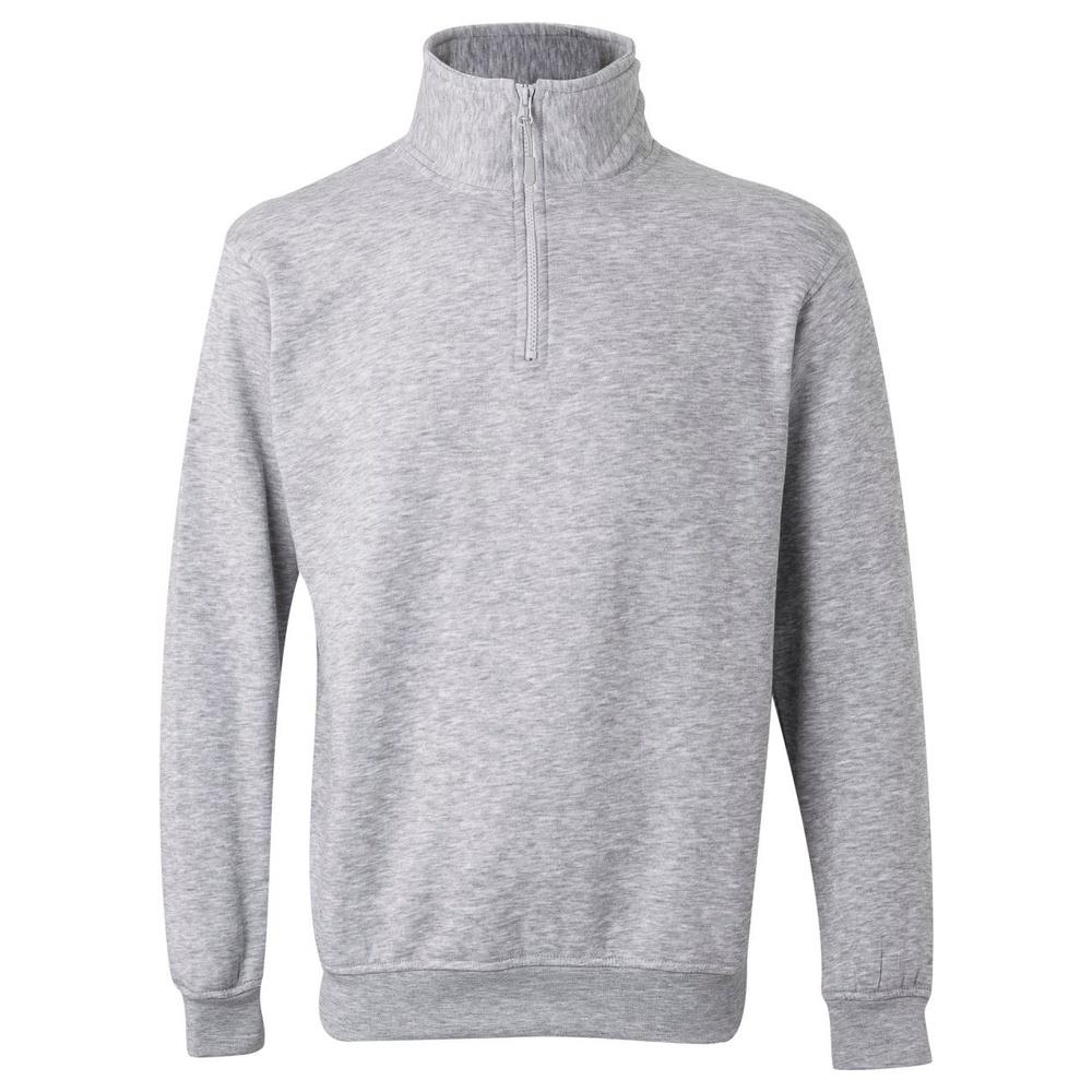 felpa velilla con mezza zip cod 105702 grigio melange xs