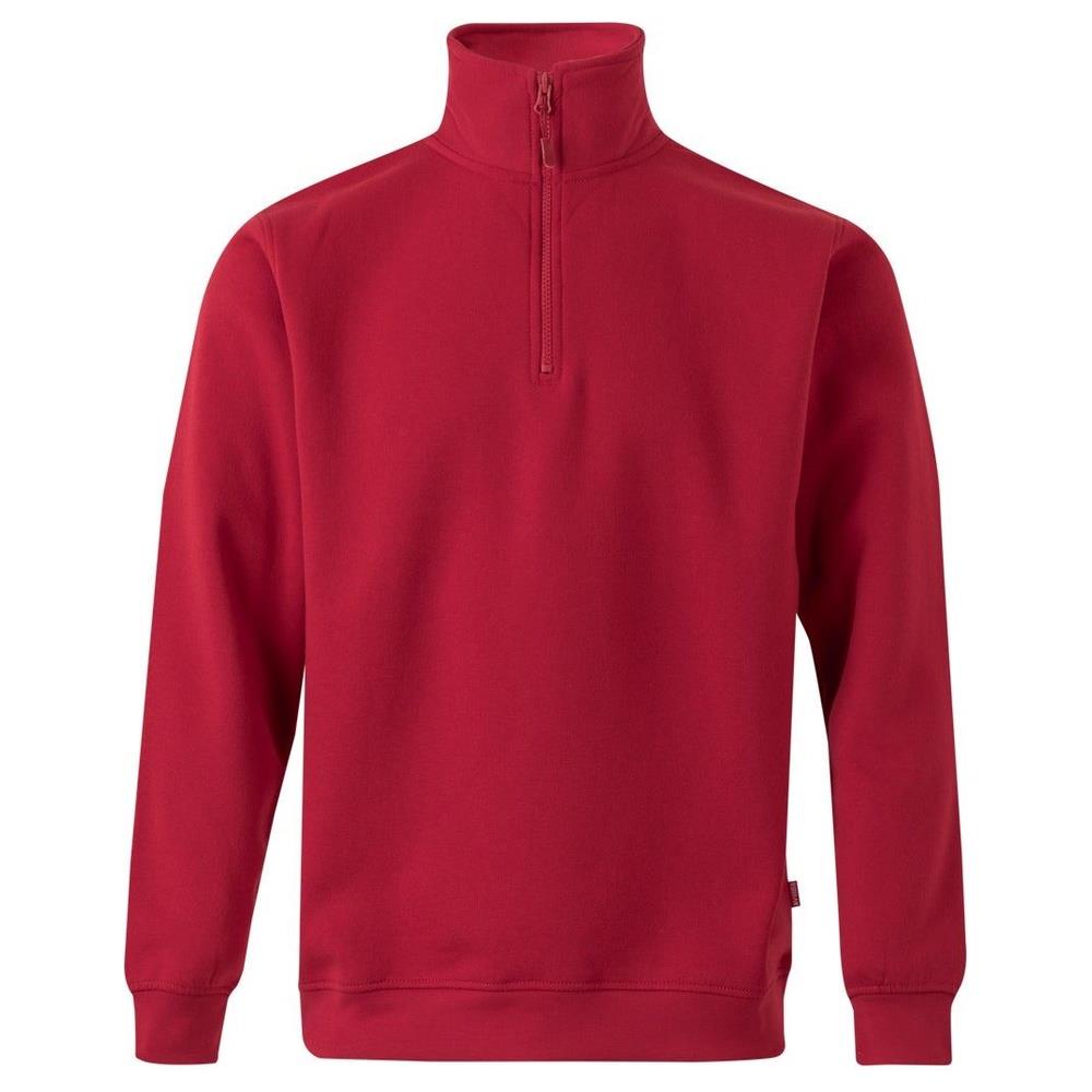 felpa velilla con mezza zip cod 105702 rosso xs
