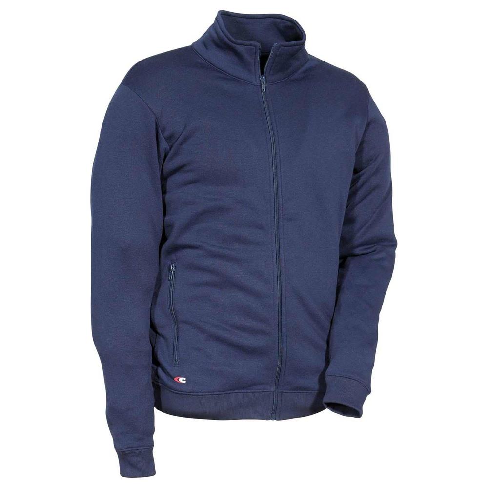 felpa zip cofra hede v548-0 blu navy l