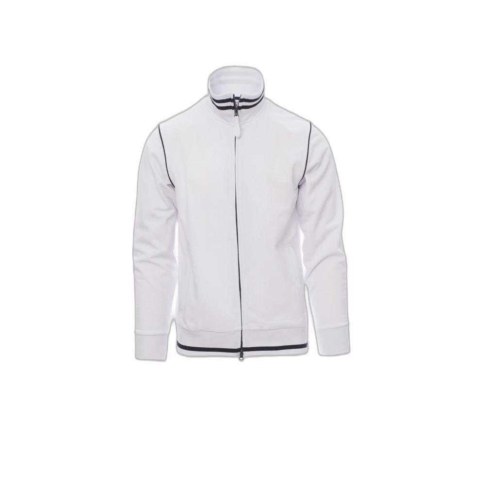 felpa zip intera payper derby bianco/navy s