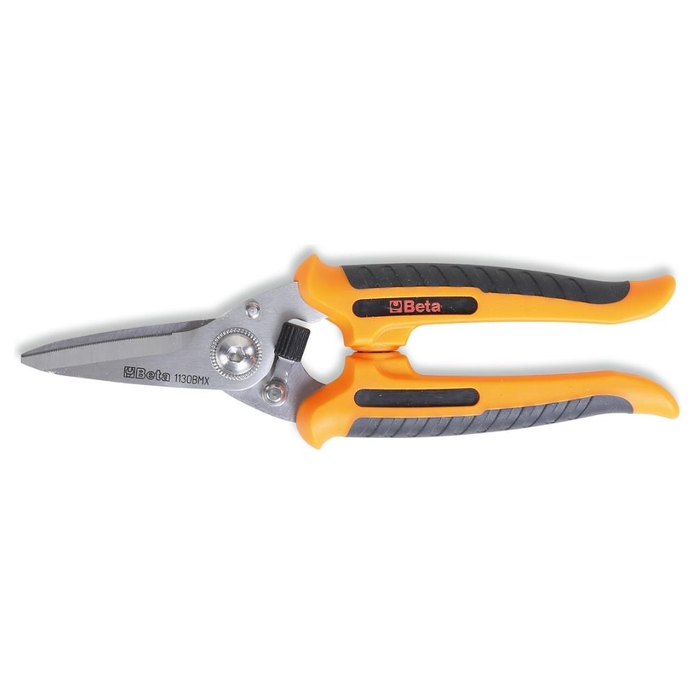 forbici multiuso lame diritte in acciaio inossidabile con microdentatura beta 1130bmx