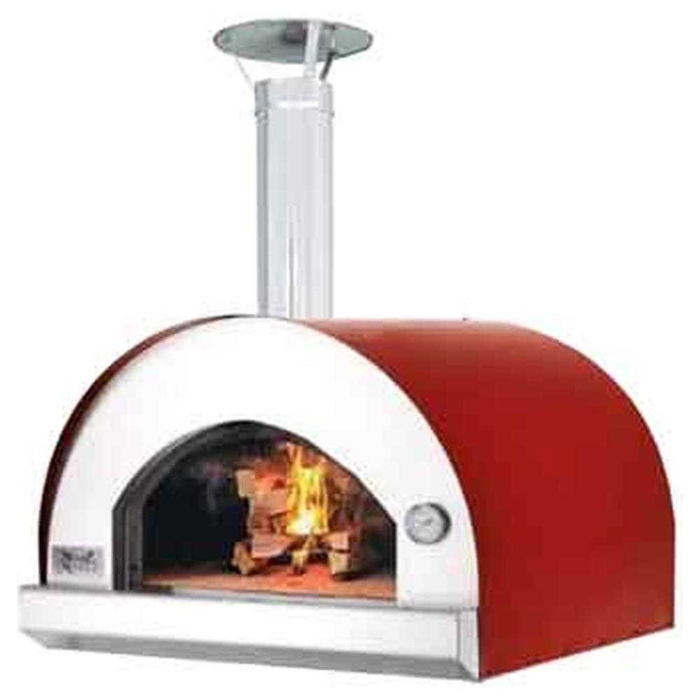 forno a legna enea 78x87x145h cm - colore nero/bordeaux