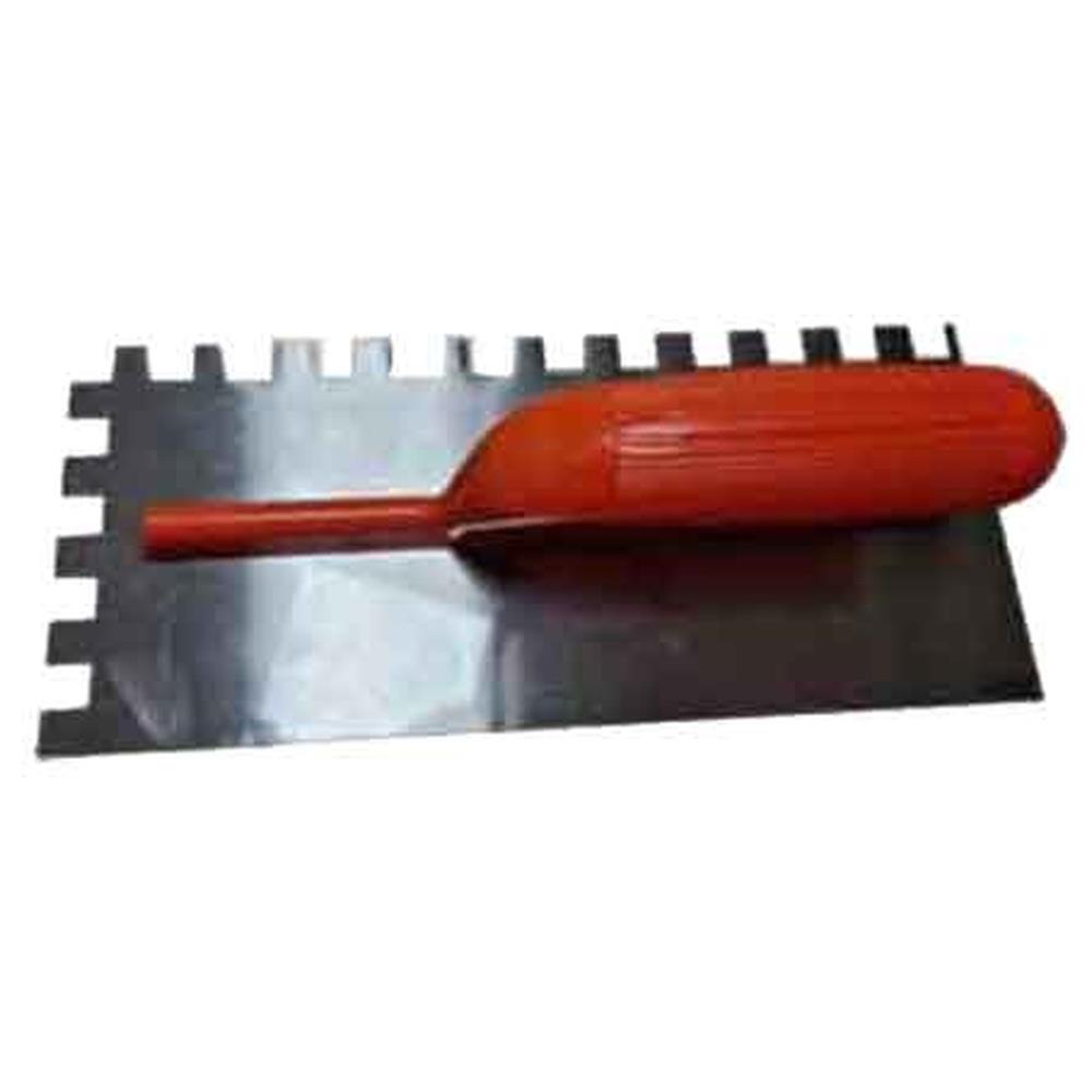 frattone dentato c/manico in plastica cardinale