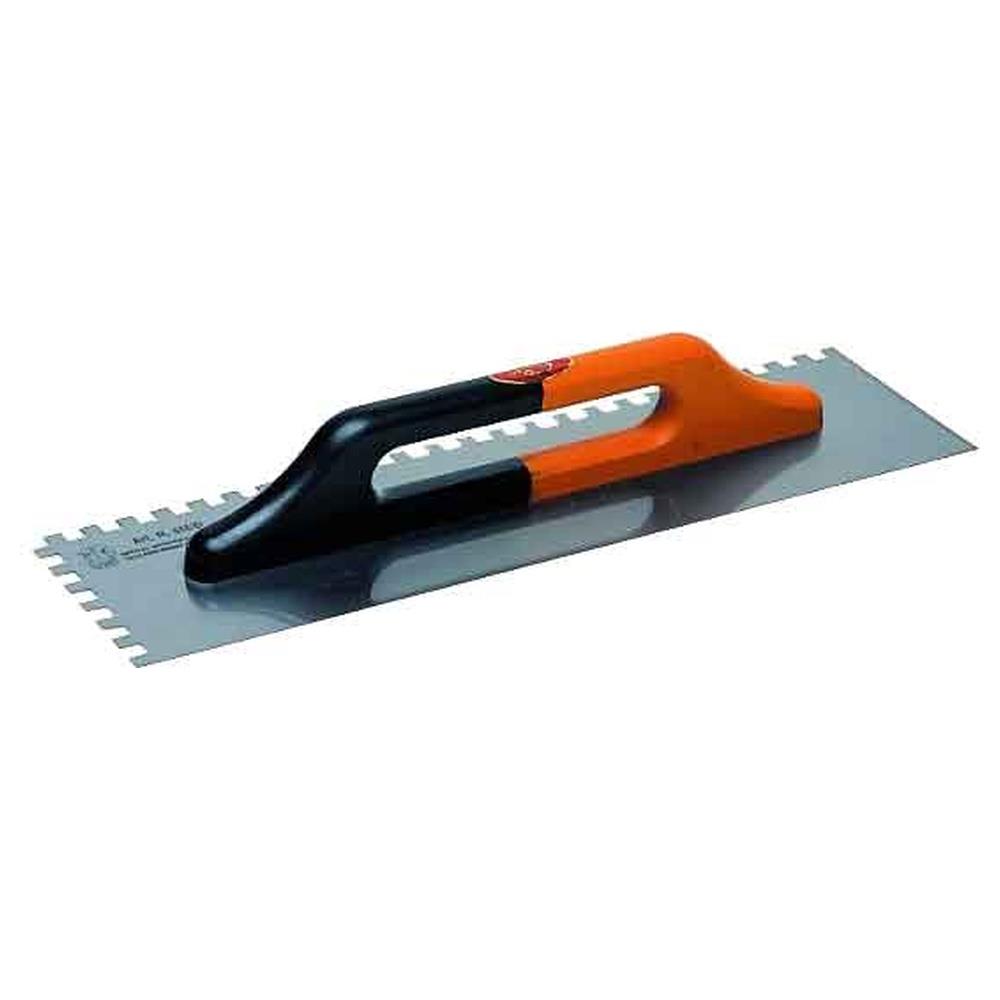 frattone dentato due mani c/manico vern. 814 pavan 50x14 cm - dentatura dx 10x10 mm