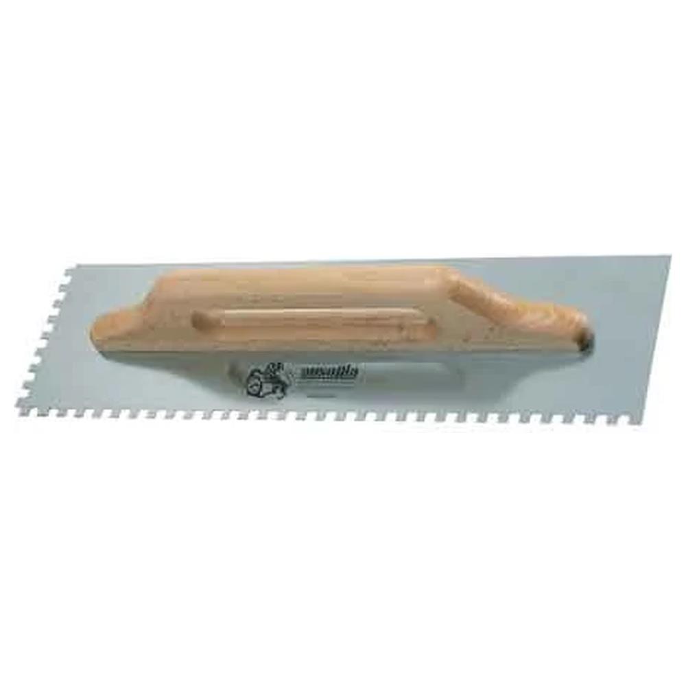 frattone dentato due mani m legno ausonia 48x14 cm - dentatura 10x10 mm