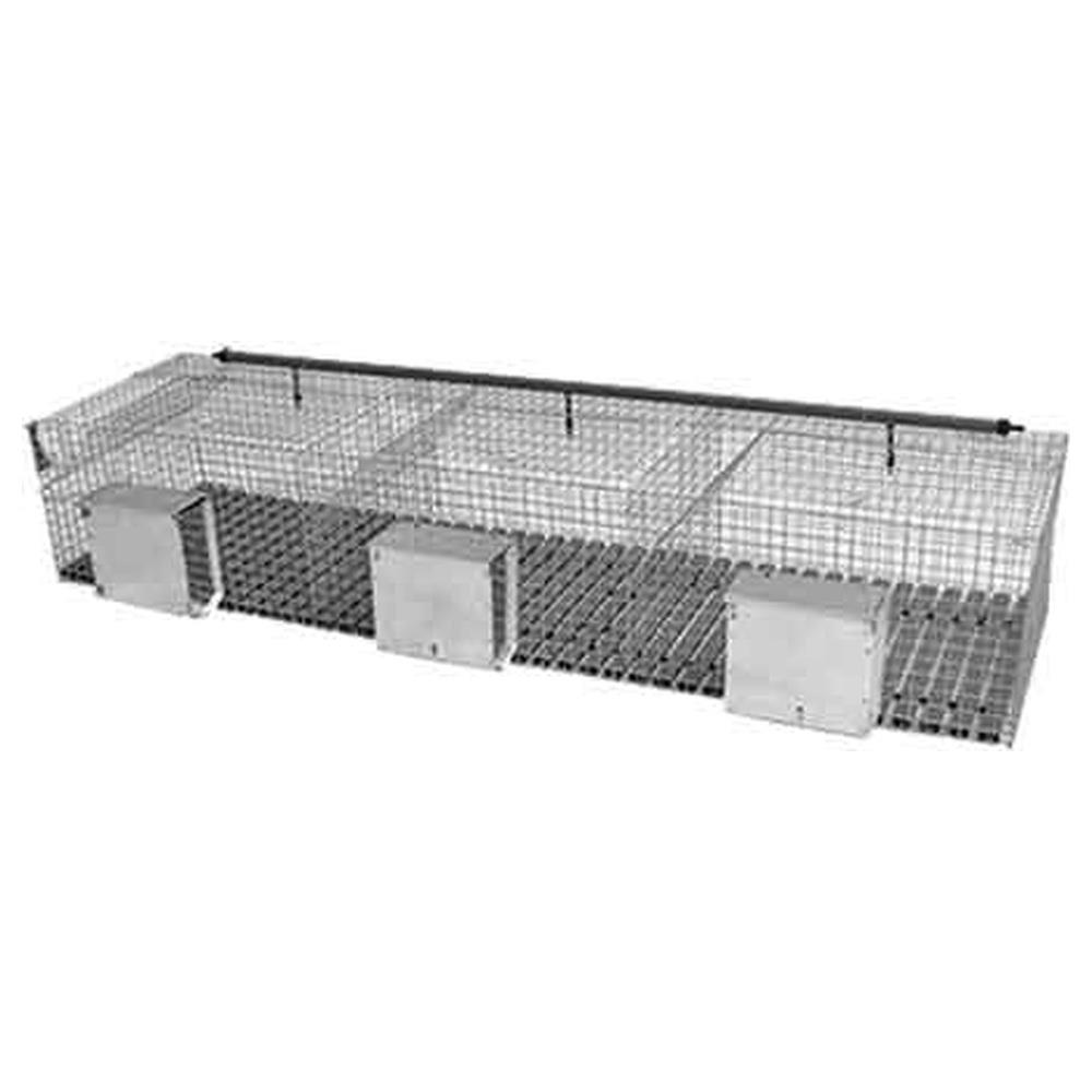 gabbia per conigli fattrici tre fori cm 183x50x33h