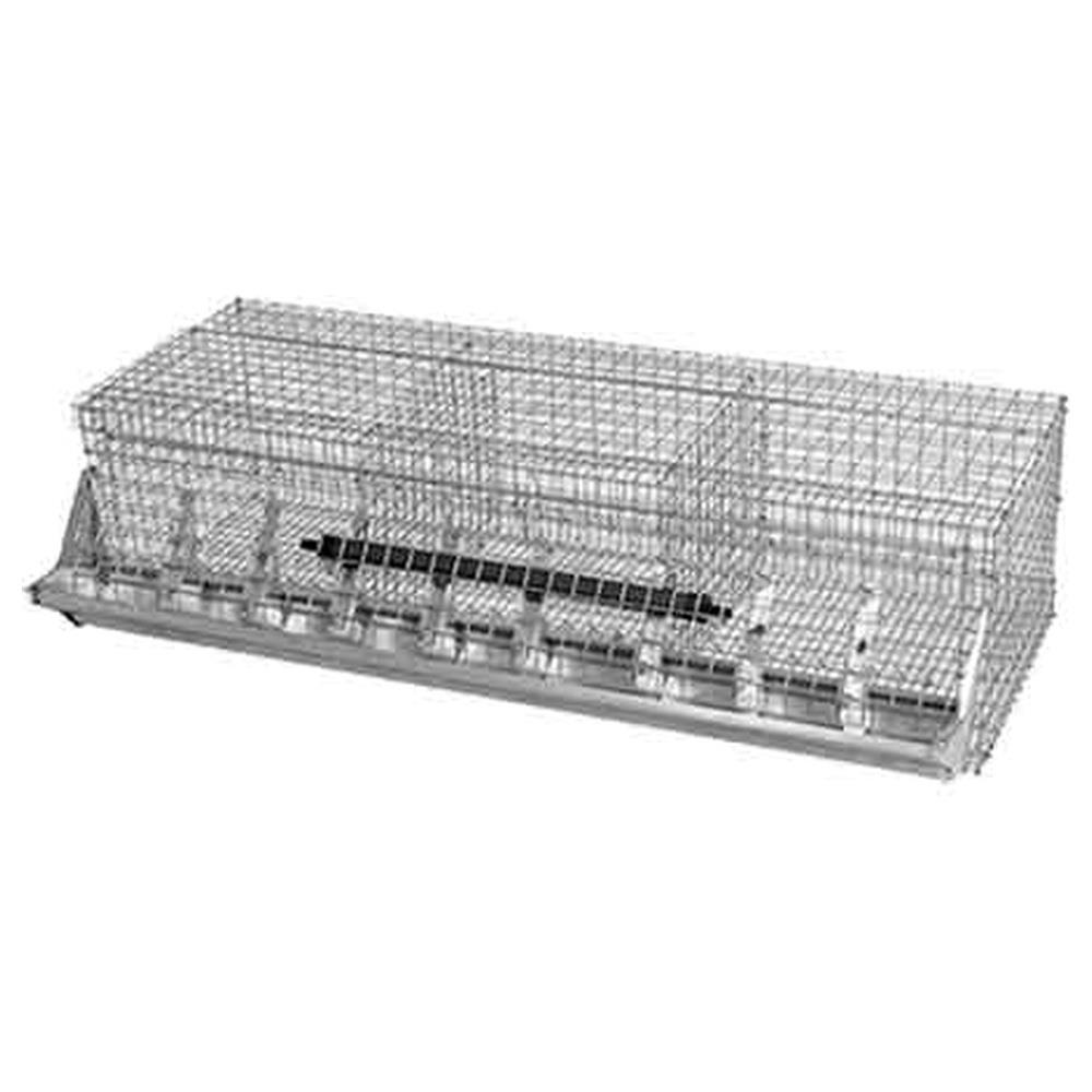 gabbia per conigli ingrasso tre fori cm 100x40x27h