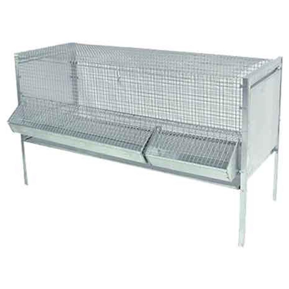 gabbia pieghevole per polli luxury cm 140x50x80h
