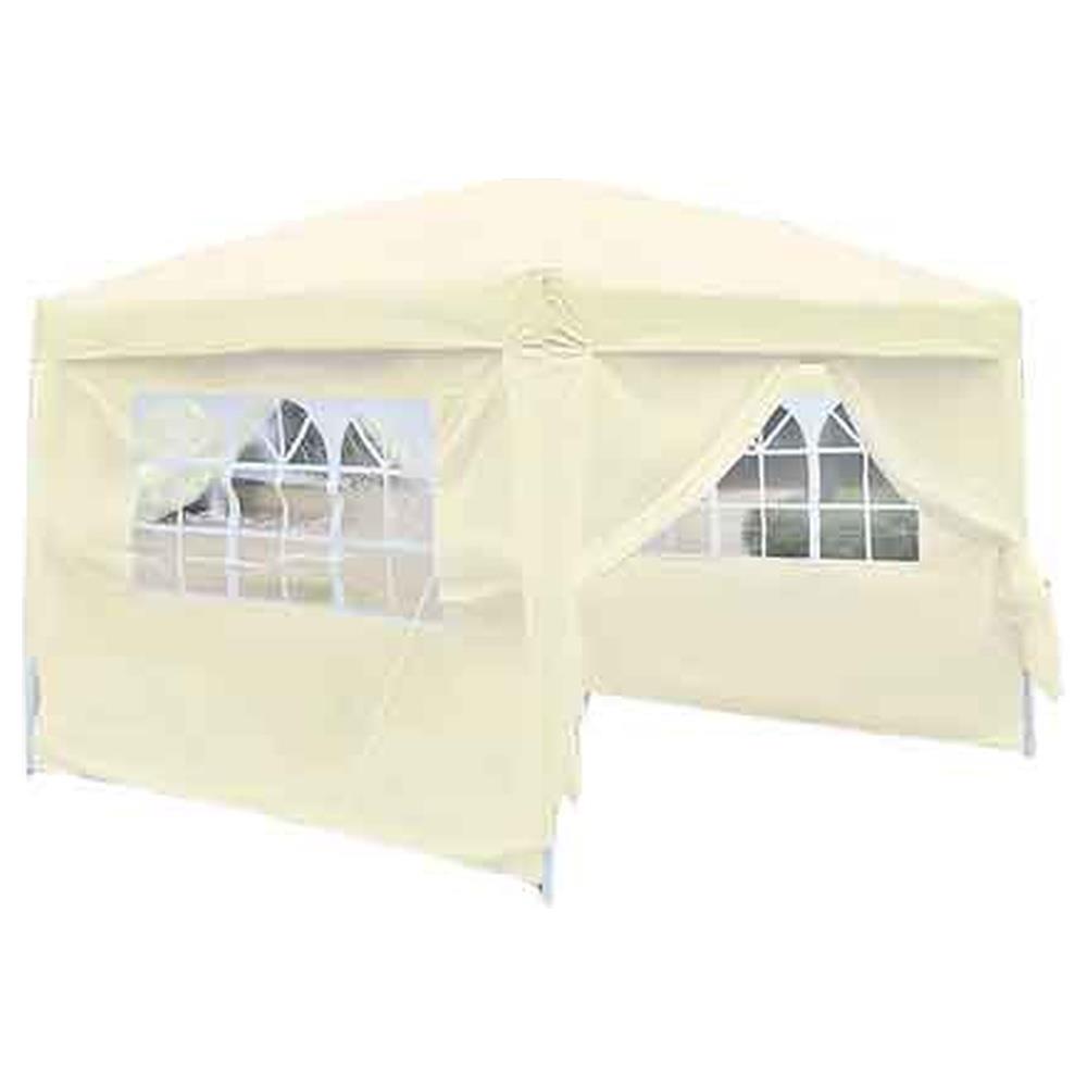 gazebo con chiusure laterali 3x3 mt - colore bianco