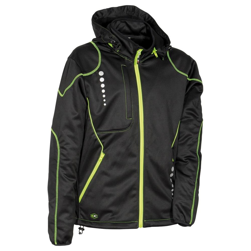 giacca cofra jacuzia v387 nero/lime m