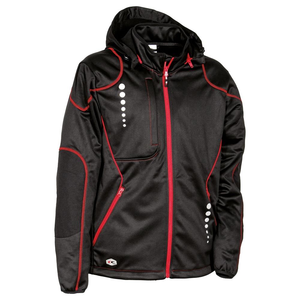 giacca cofra jacuzia v387 nero/rosso s