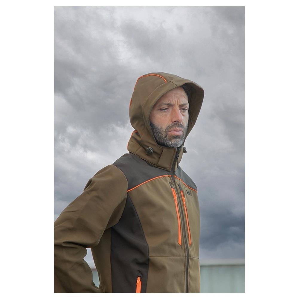 giacca cofra klarbo v552 fango/nero/arancio 44
