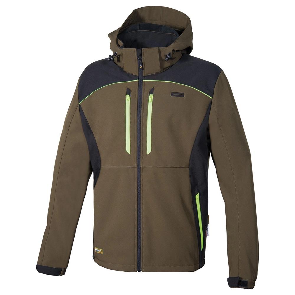 giacca cofra klarbo v552 fango/nero/lime 44