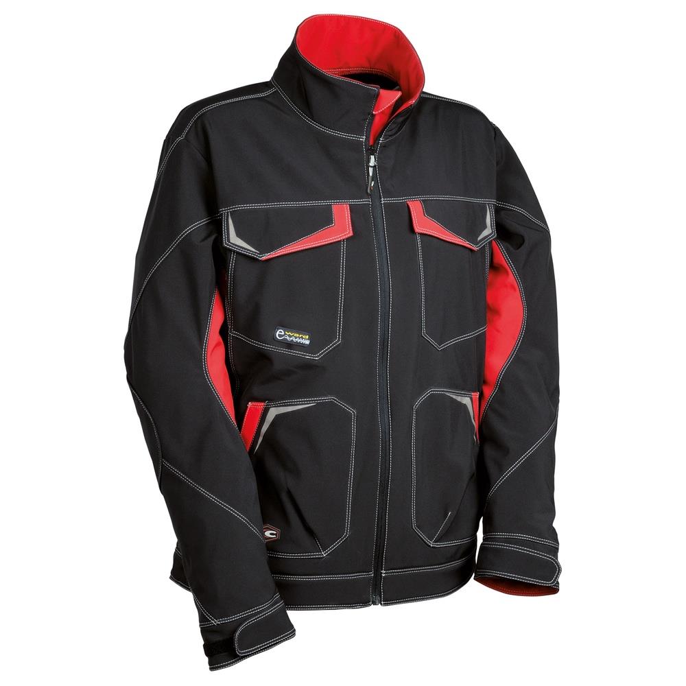giacca cofra mirassol v483 nero/rosso 44
