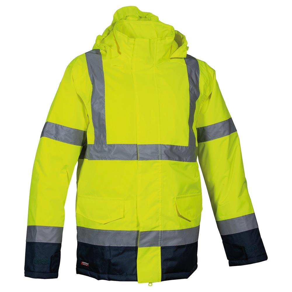 giacca cofra namsos v543 giallo fluo/navy s