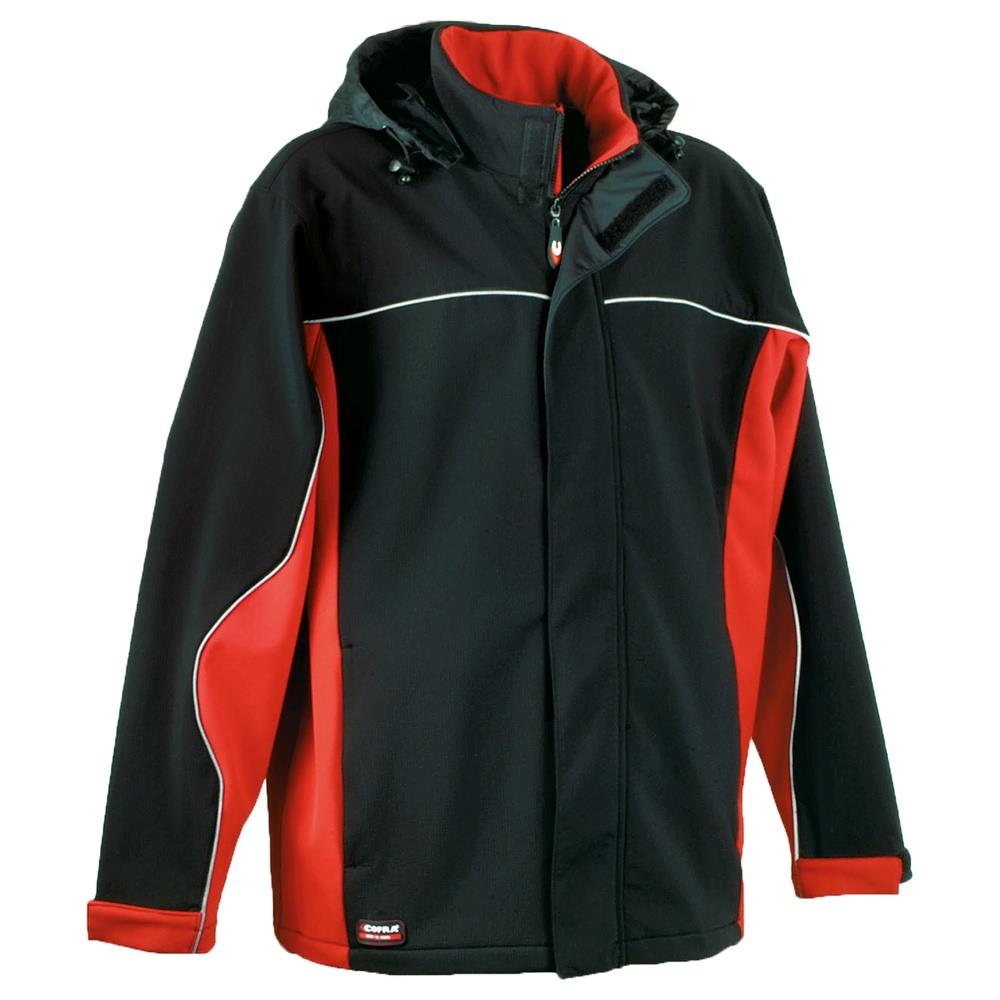 giacca cofra norway v093 nero/rosso 44