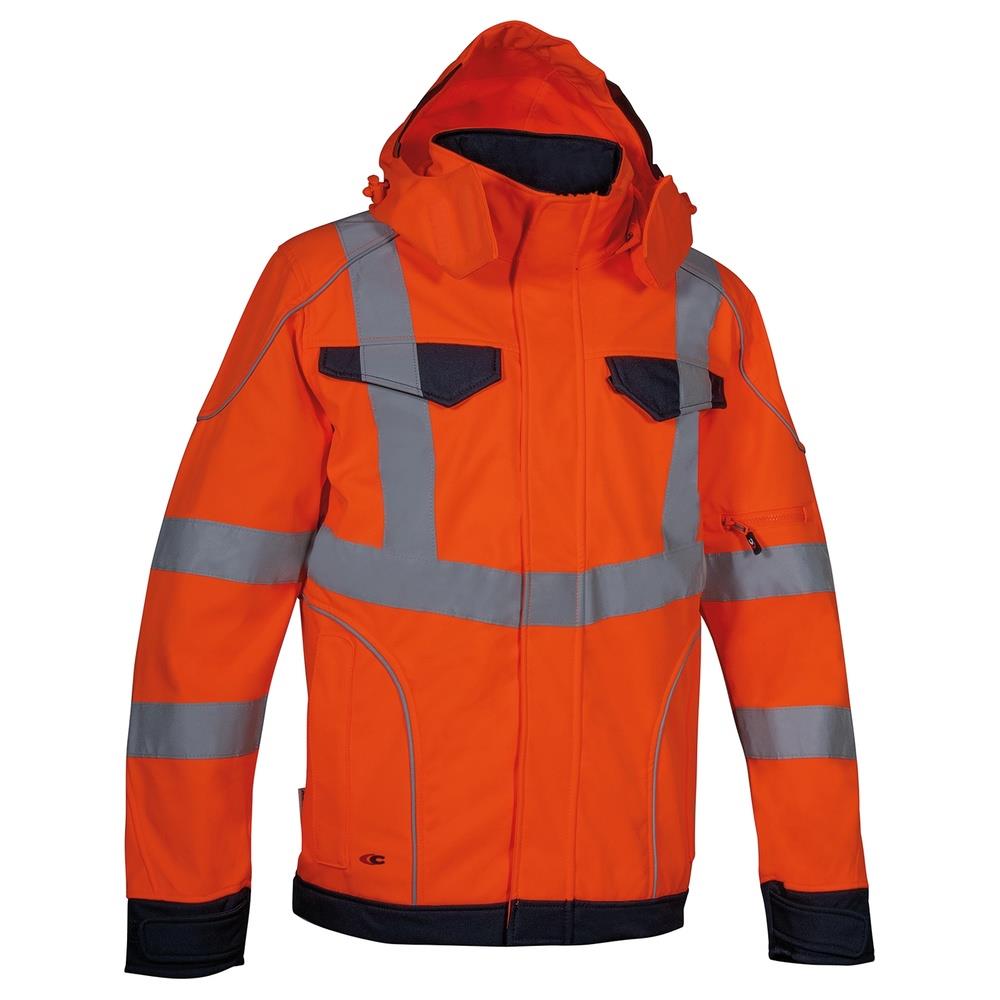 giacca cofra rivas v079 arancio/navy 44