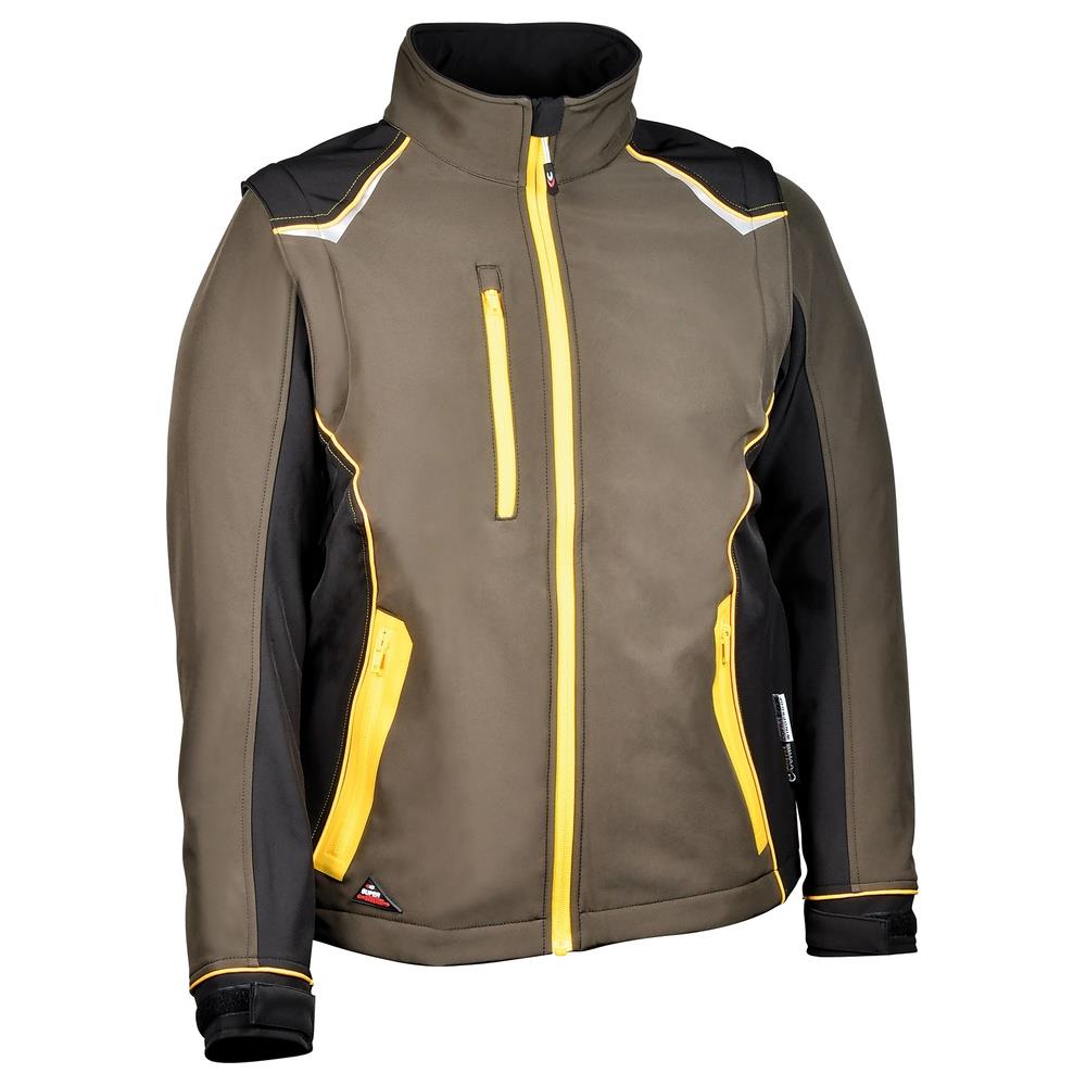 giacca cofra selters v643 fango/nero/giallo 44