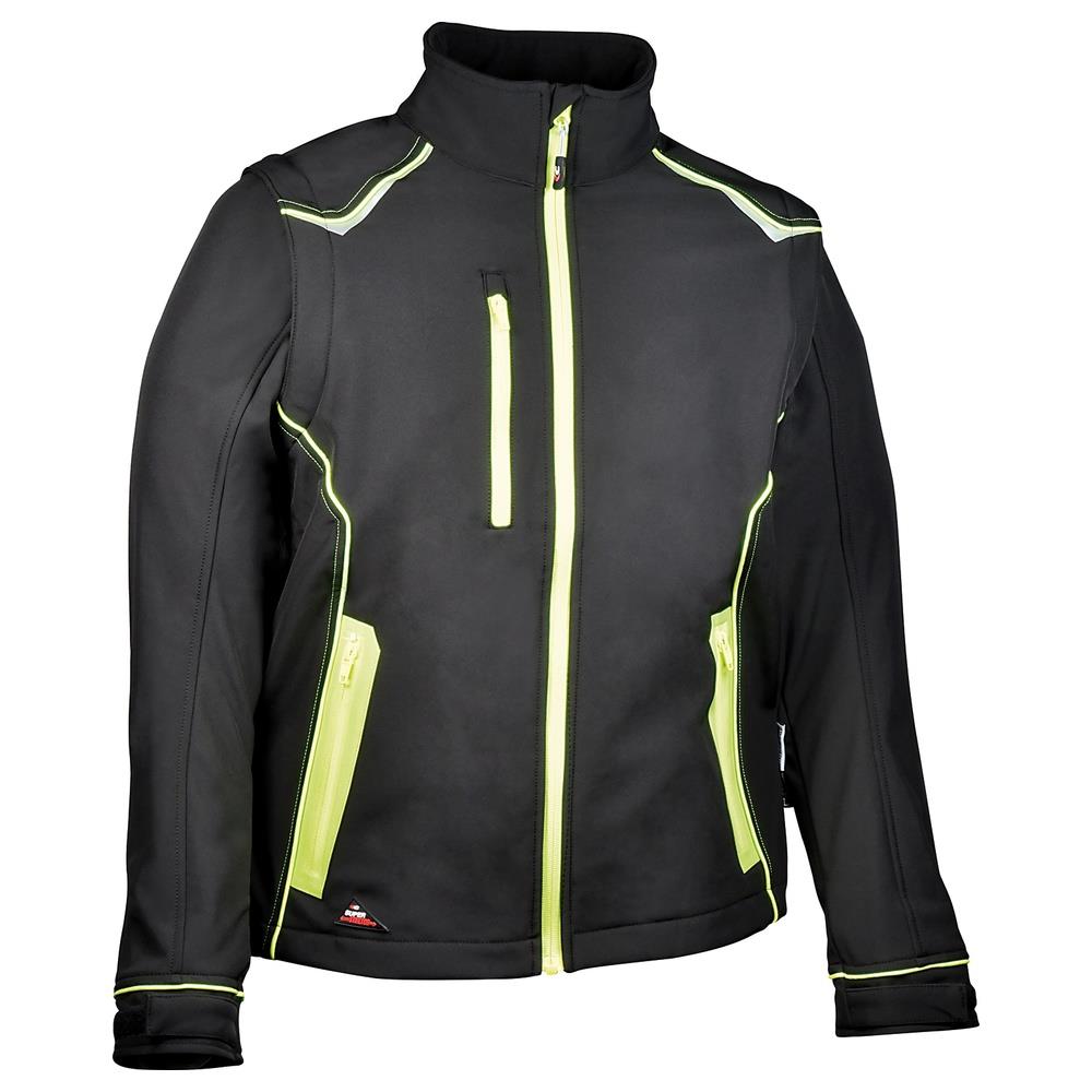 giacca cofra selters v643 nero/nero/giallo fluo 44