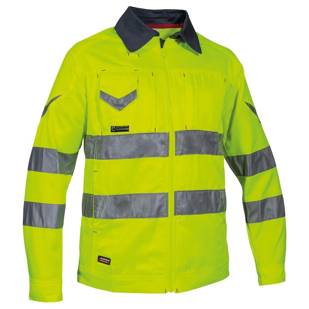 giacca cofra sight v070 giallo fluo/antrac 44