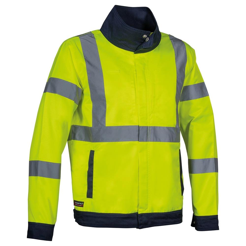 giacca cofra tempel v290 giallo fluo/navy s