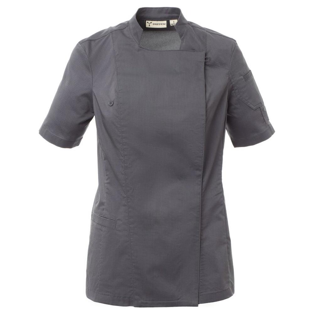 giacca da cuoco payper starlight mesh lady grigio ferro xs