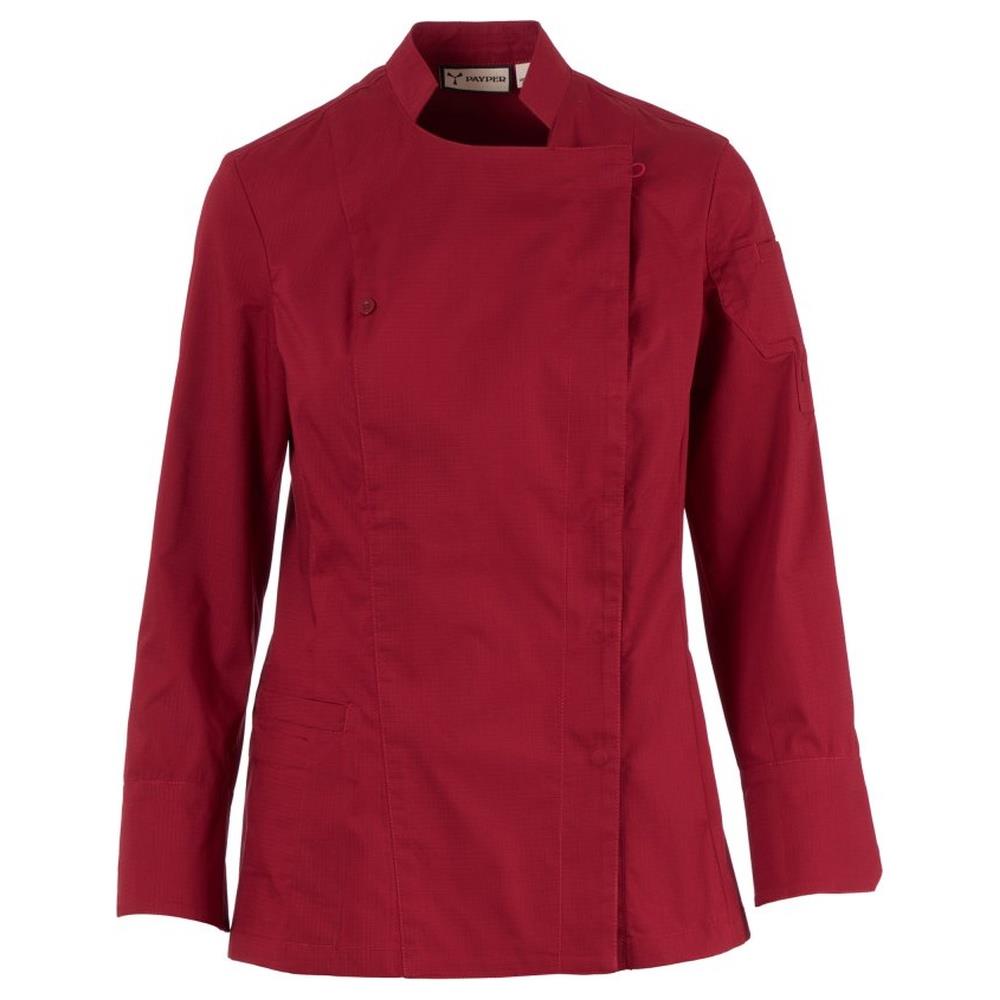 giacca da cuoco payper starred mesh lady bordeaux xs