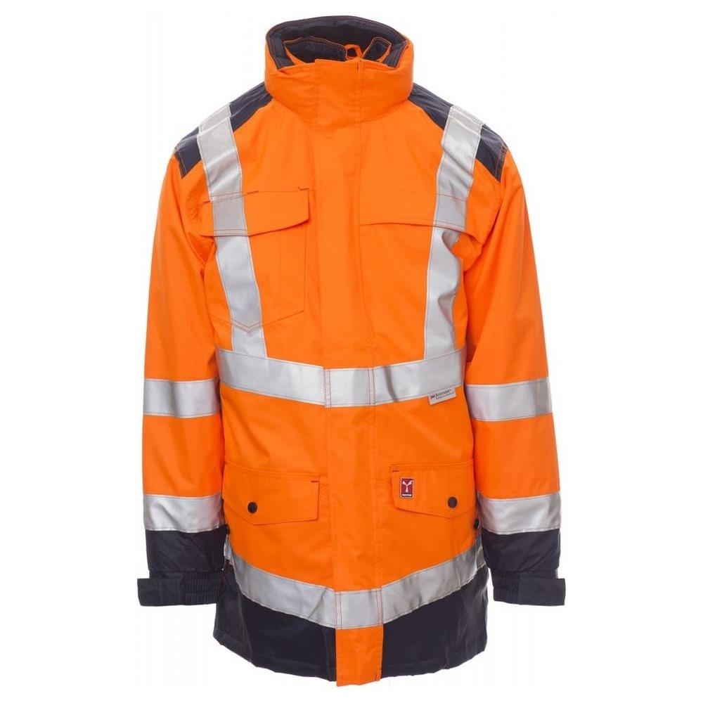 giacca hisafe payper 000441 arancio fluo/navy 5xl