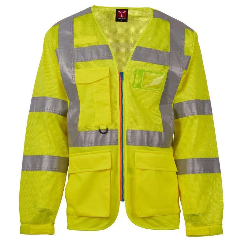 giacca leggera payper long exo mesh giallo fluo xs