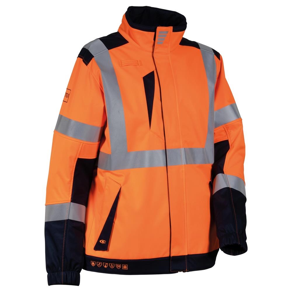 giacca softshell cofra pacaya v612 arancio/navy s