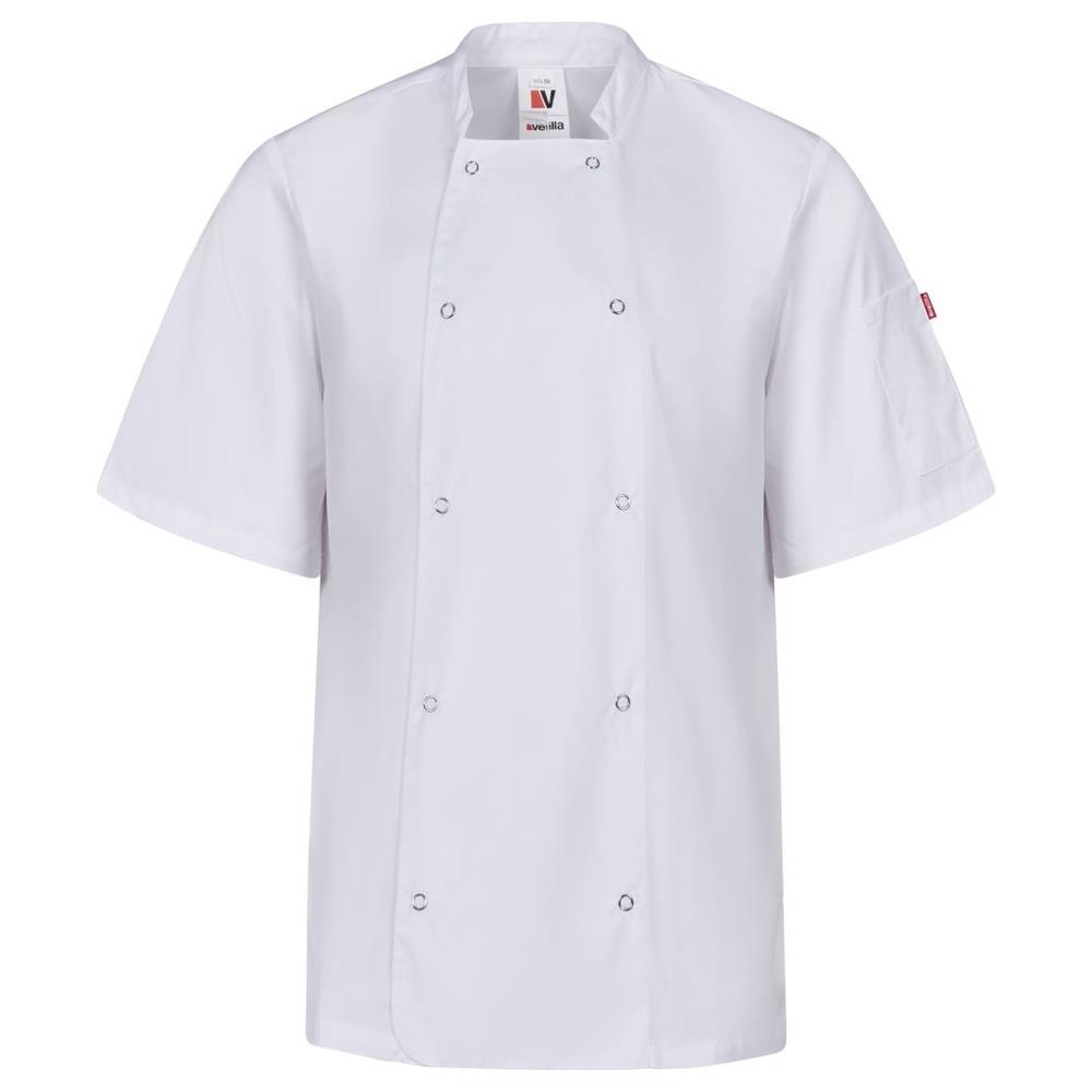 giacca velilla da chef con automatici maniche cod 405205 bianco 44