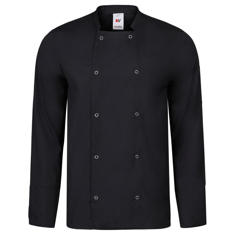 giacca velilla da chef con automatici maniche cod 405206 nero 44