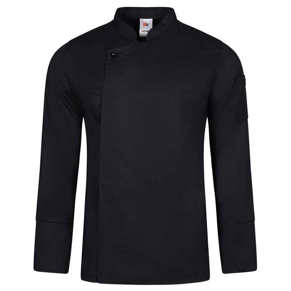 giacca velilla da chef con zip cod 405202tc nero 46