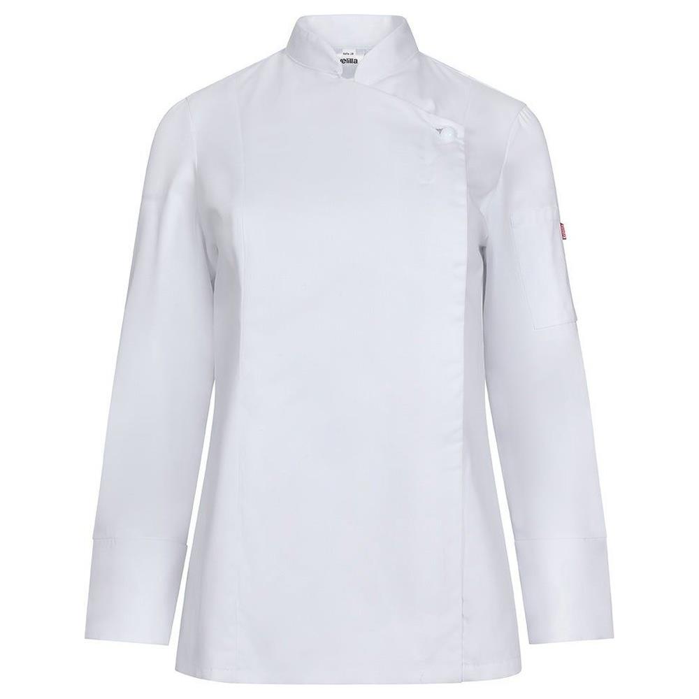 giacca velilla da chef donna con zip cod 405203tc bianco 36