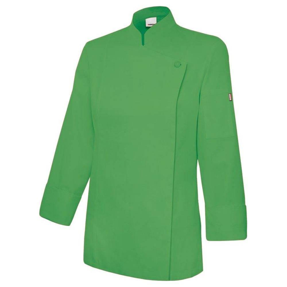 giacca velilla da chef donna con zip cod 405203tc chartreuse 36