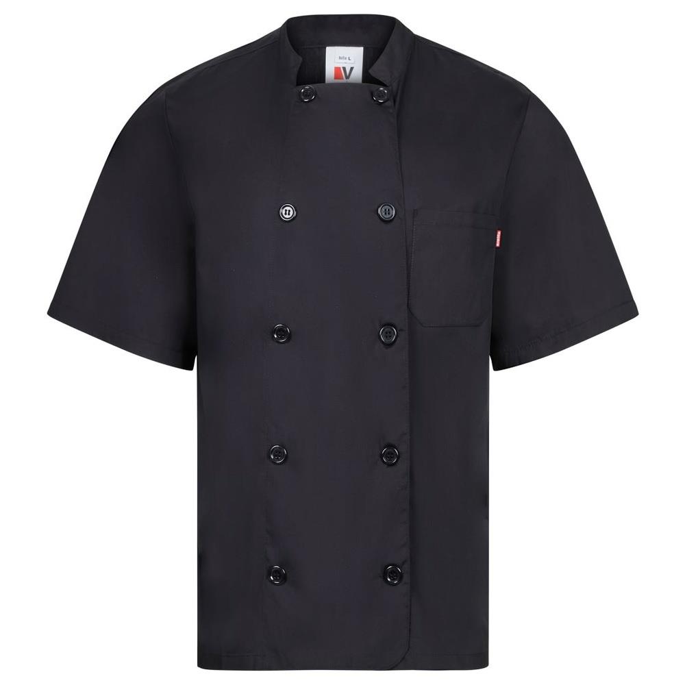 giacca velilla da chef maniche corta cod 405201 nero xs